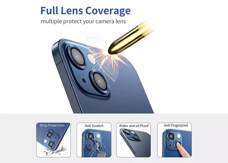 Luxury Anti Explosion Camera Lens Screen Protector For IPhone 14 Pro Max