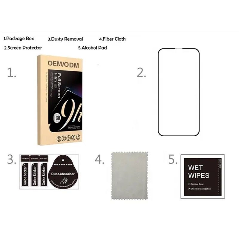 Customization OEM 9H 3D Screen Protector For IPhone 14 13 12 Pro Max